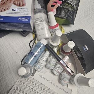 Gelish Soak-Off Gel Polish Set - White, Red, Silver